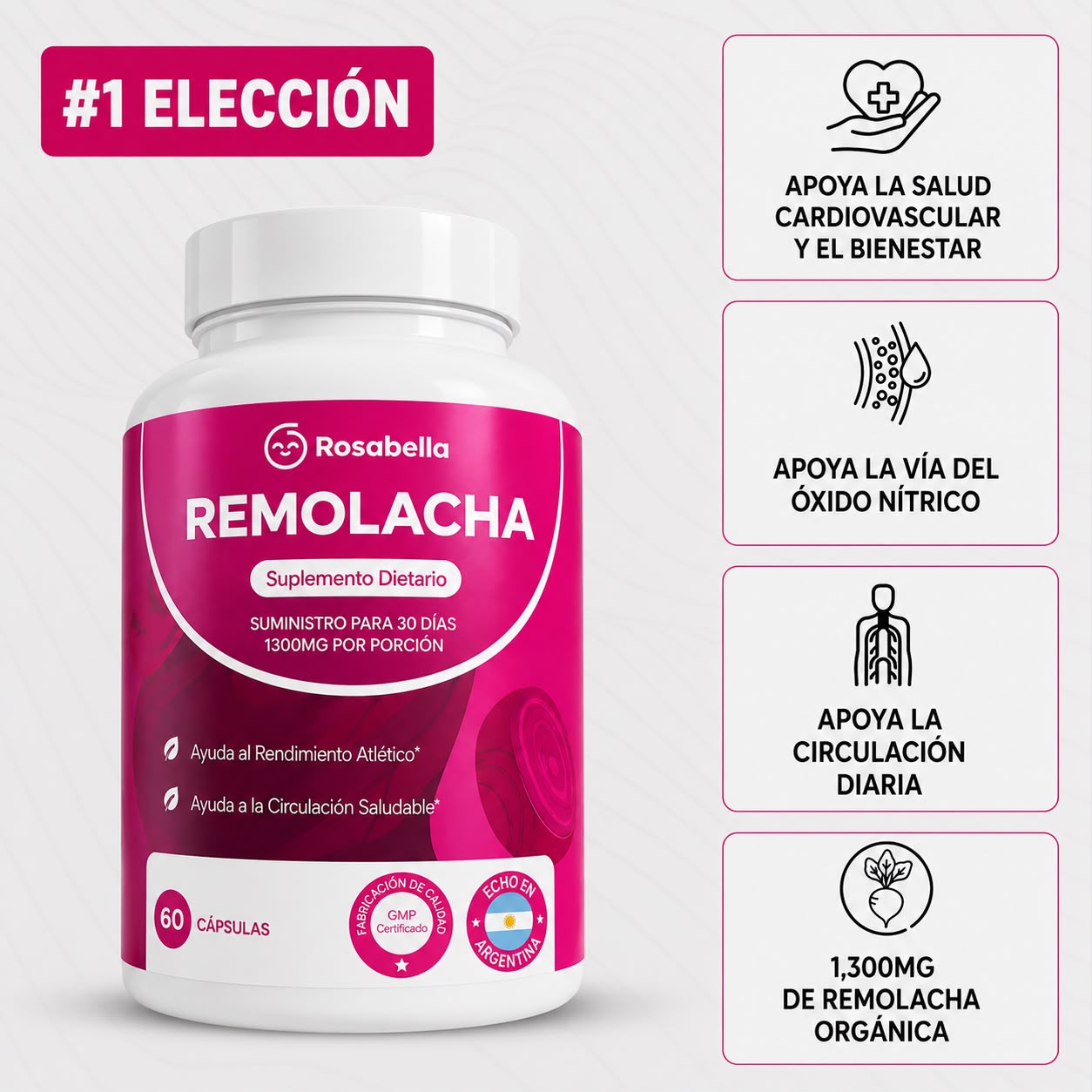 Cápsulas de remolacha Rosabella