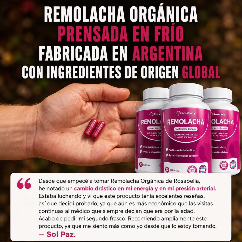 Cápsulas de remolacha Rosabella
